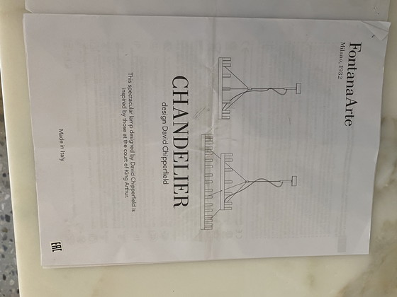 Image 1 of Lámpara de araña Fontana Arte David Chipperfield