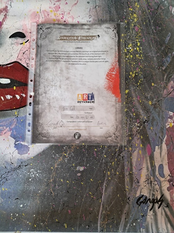 Image 1 of GONGAS - Shine Girl - Toile d'artiste