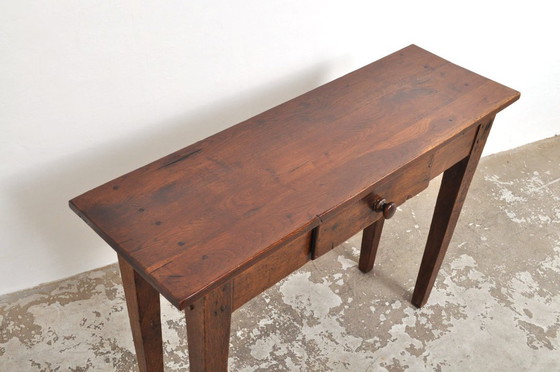 Image 1 of Antique oak side table, 1870s