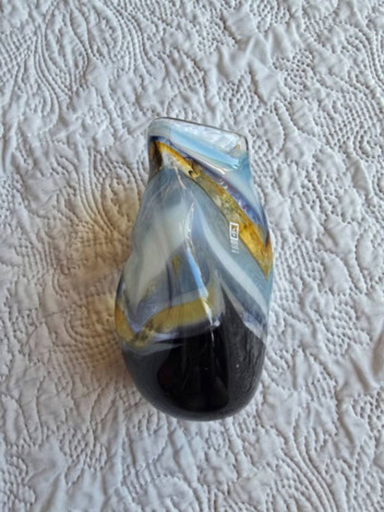 Mdina Glass Malta blown glass soliflore vase, signed 2013 (photo 3 of 5)