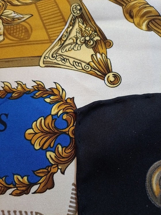 Foulard Hermès, Décoration, Soie, Noir (photo 4 sur 7)