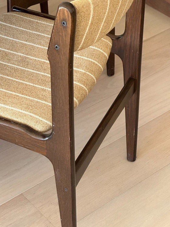 Image 1 of 6x Esszimmerstühle aus Teakholz von Erik Buch für Anderstrup Møbelfabrik, 1960er Jahre