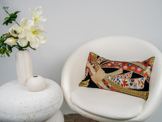 Image 1 of The Noir Noshi Ceremonial Lumbar Pillow