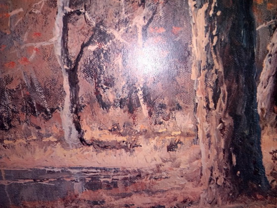 Image 1 of Ingelijste decoratieve kunstdruk Oktoberochtend van Robert Wood