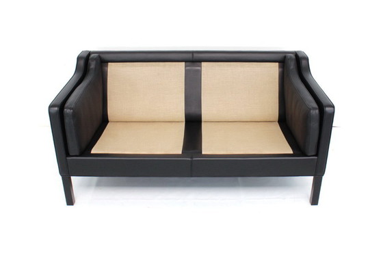 Image 1 of comme neuf ! Original Børge Mogensen for Fredericia Danish Lounge Set, Sofa and 2 Chairs, premium Leather, Oak, RP 31.161 Euro