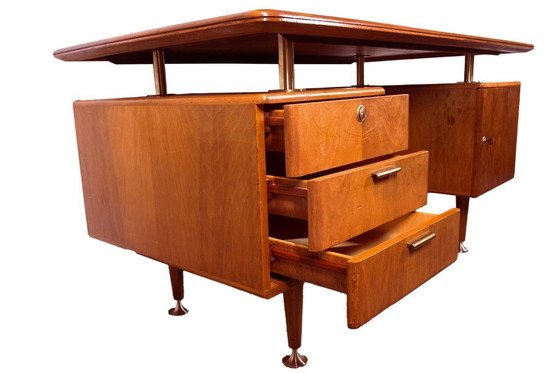 Image 1 of Scrivania di design olandese della metà del secolo A.A.Patijn per Zijlstra Joure