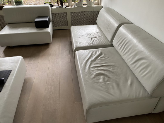 Image 1 of 3x Modular Seating Elements + Hocker Footstool + 2 Loose Armrests