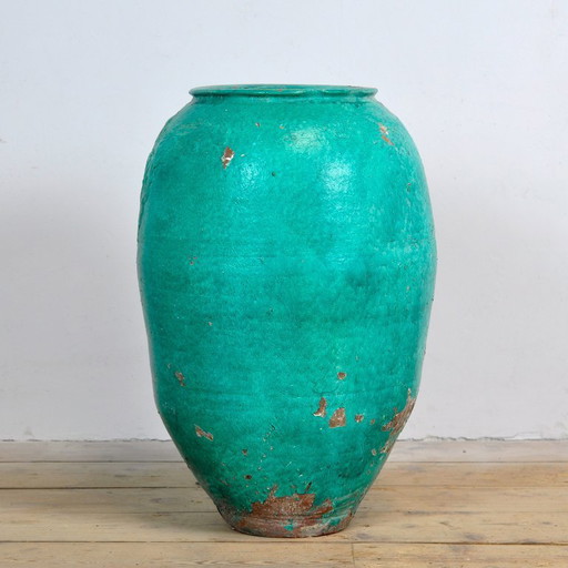 Turkish Terracotta Olive Jar or Garden Urn