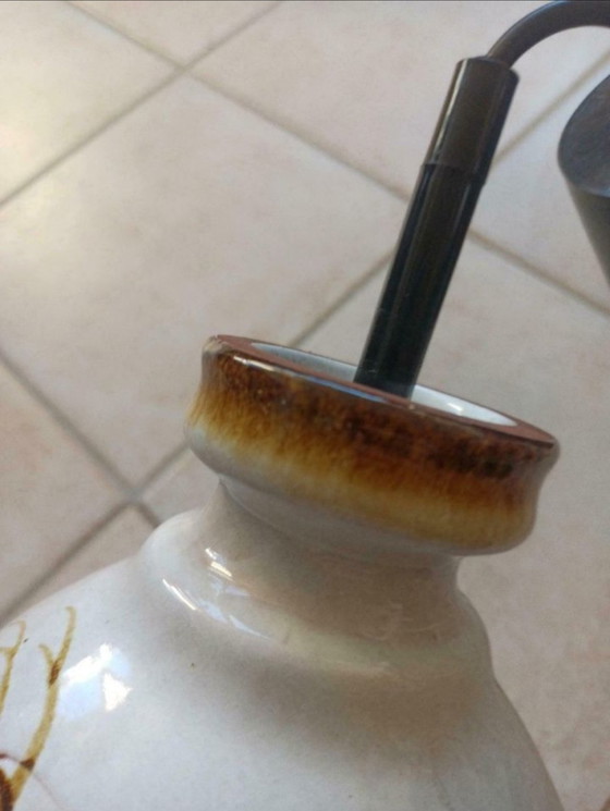 Image 1 of Echte vintage lamp van keramiek - hanglamp van Fischer Leuchten