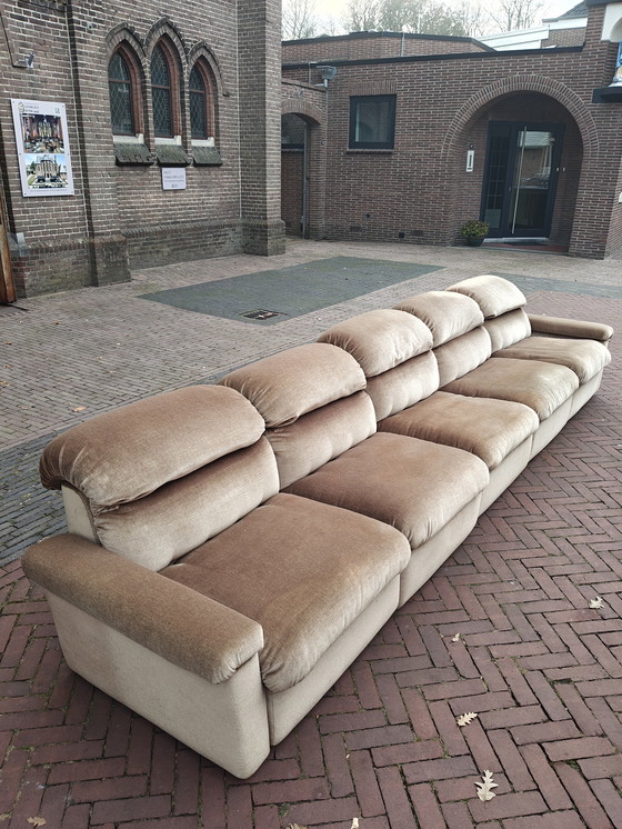 Image 1 of Vintage velvet elementenbank