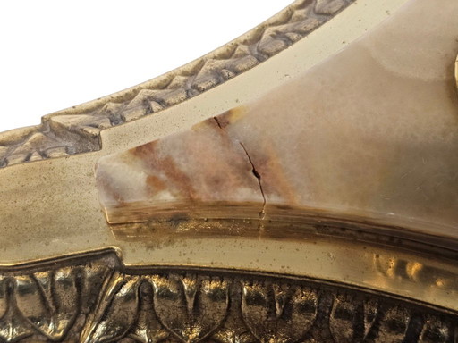 Lampada da terra in stile Hollywood Regency - onice - Mid-Century Modern