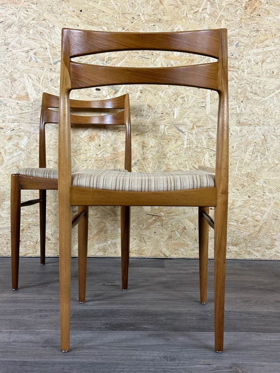 Image 1 of 2x 60s 70s Chair Dining Chair Mid - Century Danish Modern Design