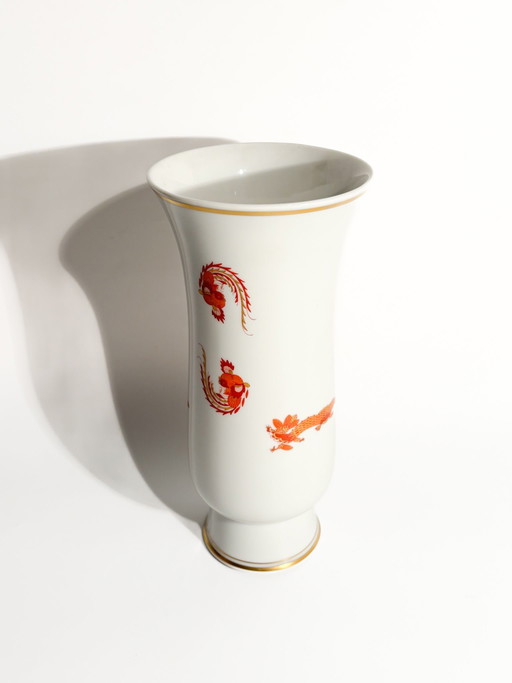 1950s Meissen Porcelain Red Court Dragon Vase – vazen (photo 2 of 7)