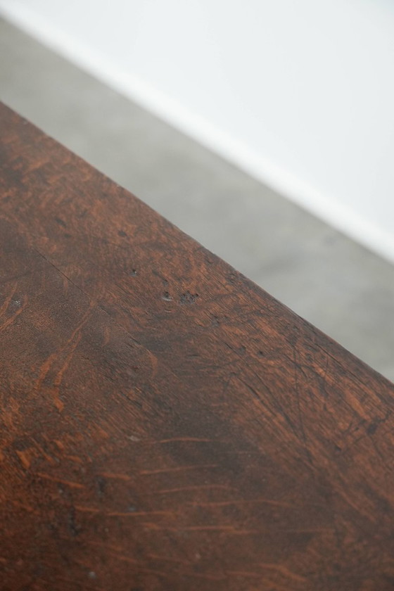 Image 1 of Antique English chest of drawers with 5 drawers and a beautiful color scheme