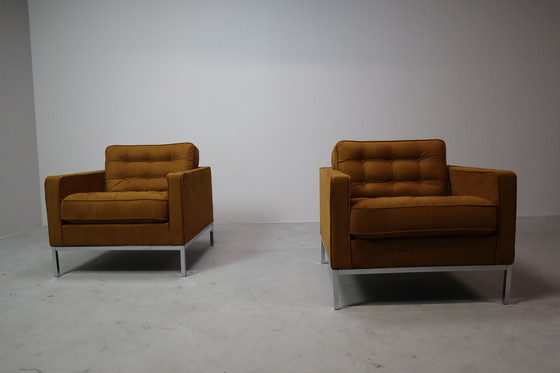 Image 1 of Pair of Florence Knoll lounge chairs for Knoll International