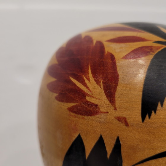 Image 1 of Traditionelle Kokeshi-Puppe, polychromes Holz, 40er Jahre – Japan