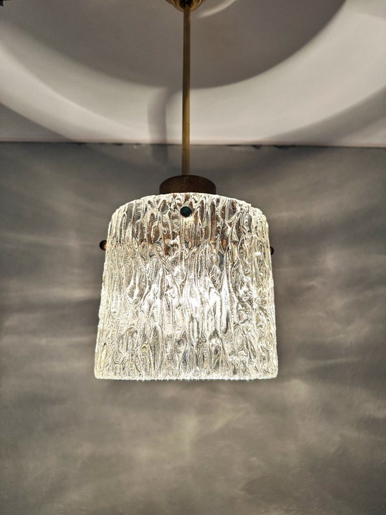 Lampada a sospensione vintage Kalmar – Lampade a sospensione, Vetro, Ottone (photo 10 of 12)