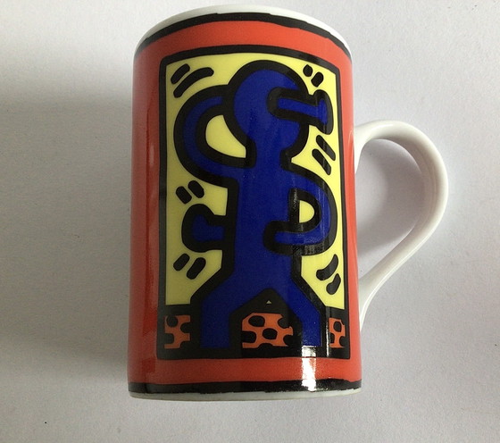 Image 1 of 3 tazze e piattini e tre tazze Keith Haring, Könitz