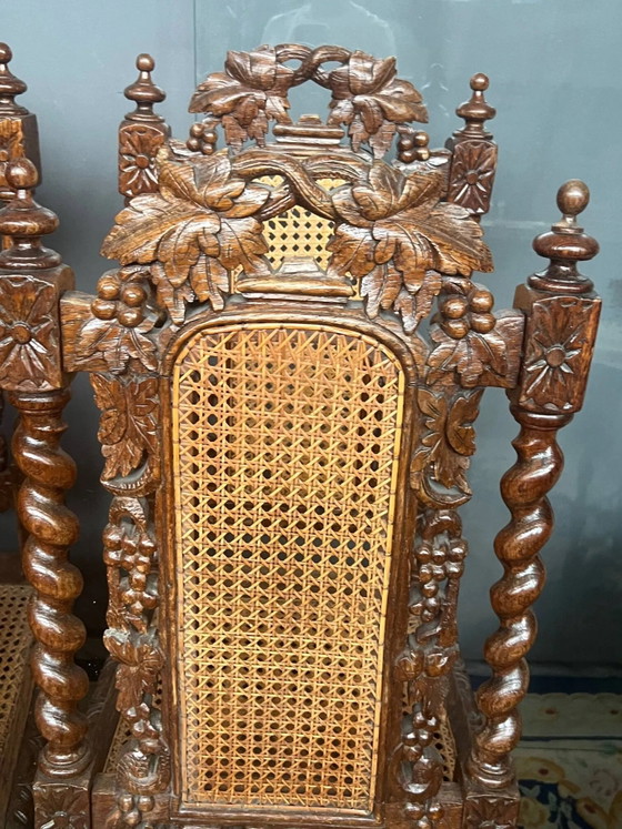 Set di sedie da caccia abbinate. – Sedie da pranzo, Wood (photo 7 of 12)