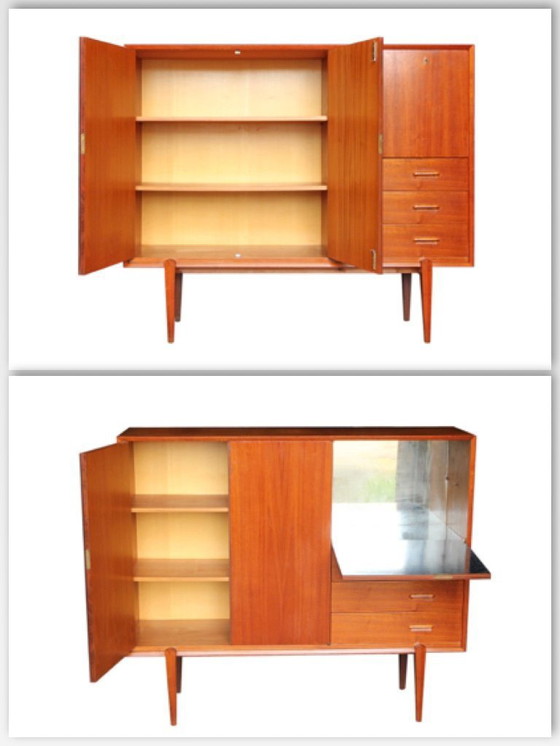 Image 1 of Hohes Sideboard im skandinavischen Stil, Van Pelt, 1960er Jahre
