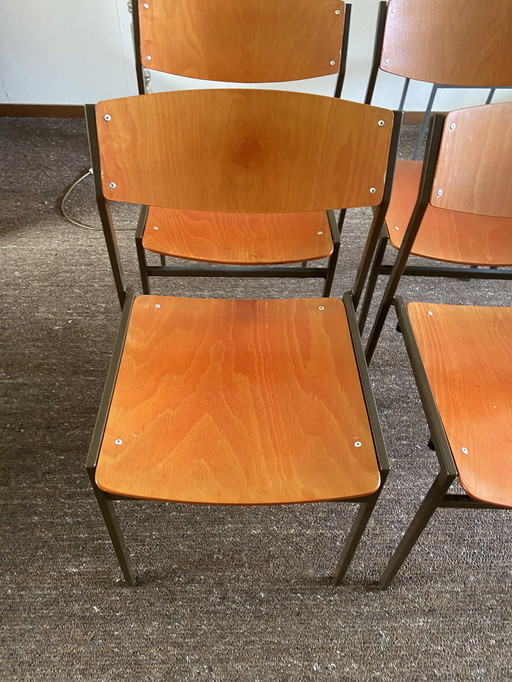 Vintage Gijs Van Der Sluis Eetkamerstoelen Stapelstoel Design