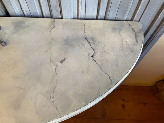 Image 1 of Table d'appoint Table console Table murale imposante 19ème siècle française