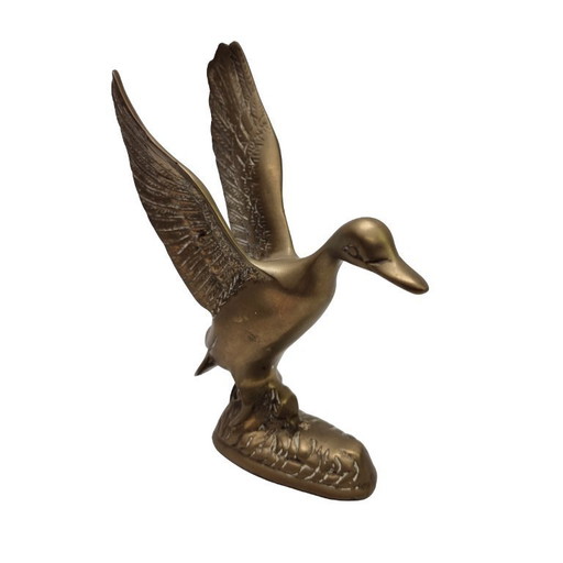 Vintage brass duck