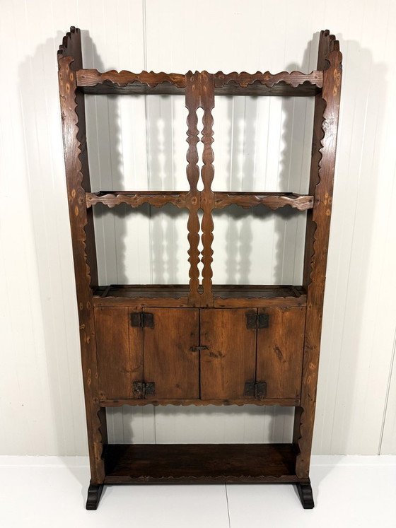 Armadi a muro rustici antichi del 1900, Legno, Marrone (foto 11 di 26)
