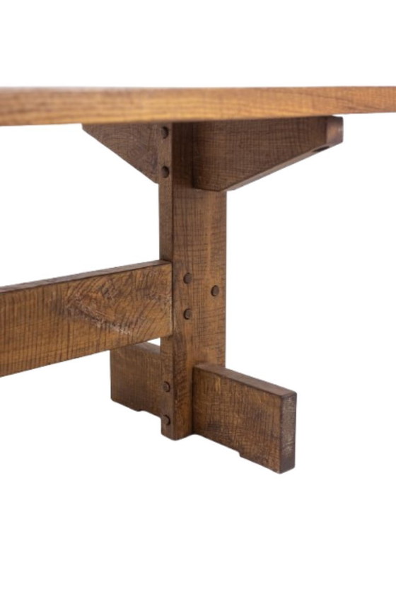 Image 1 of Officina Rivadossi. Tisch und 4 Stühle im Stil des Brutalismus. Italien, um 1970