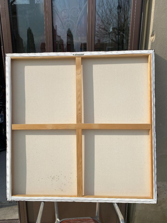 Image 1 of Sandra Melin, De Nar, gebaseerd op Norman Rockwell. Acrylverf op canvas/spieraam.