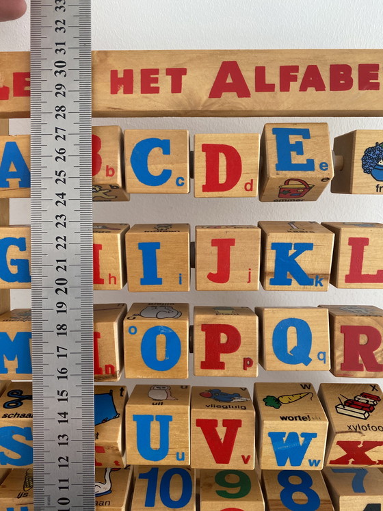 Image 1 of Vintage wooden children's toy - abacus - eye-catcher - hip