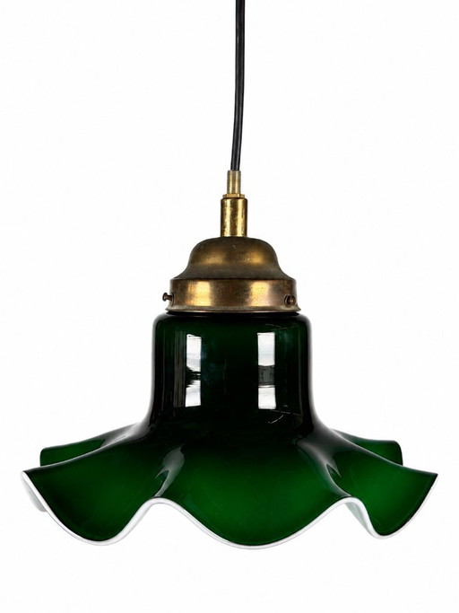 Lámpara de techo Peill & Putzler Alemania, años 60/70, cristal, diseño de la era espacial. – plafondlampen, Metal
