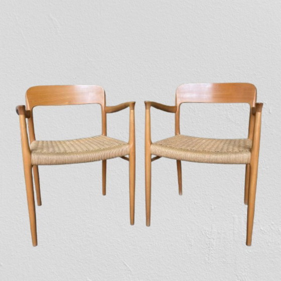 Image 1 of Satz von 8 Stühlen Niels Moller für Mollers Mobelfabrik