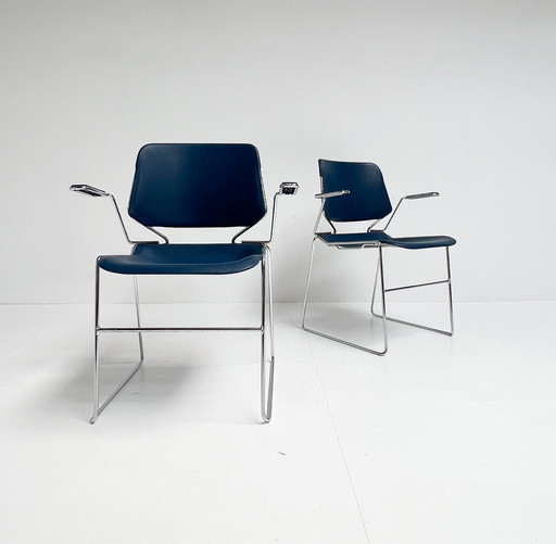 Matrix Krueger Chair With Armrest By Thomas Tolleson, 1970's