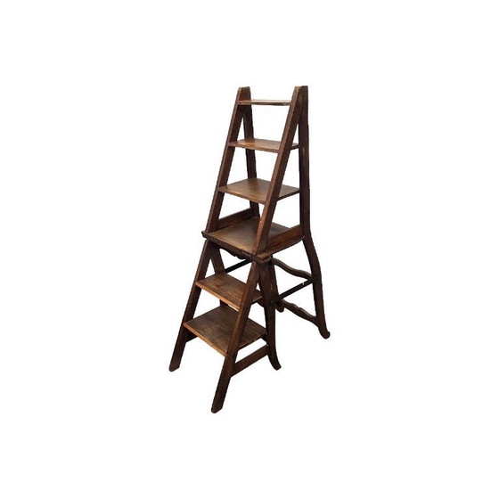 Image 1 of Antique French Metamorphosis ladder chair, from around 1900