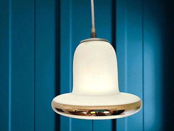 Image 1 of Hanglamp van Deens modern opaline glas uit 1960