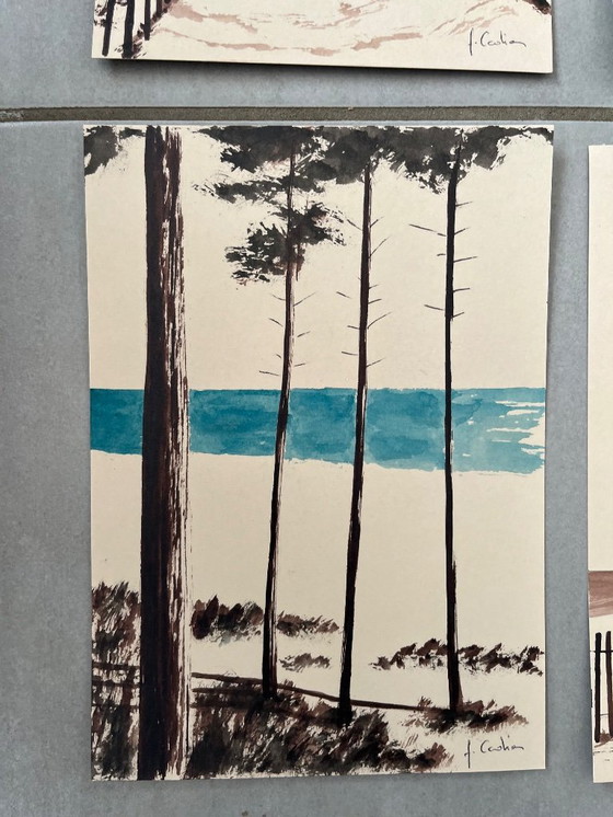 Image 1 of Conjunto de 7 bocetos, 21x15cm