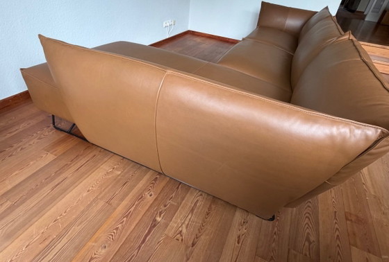 Image 1 of Jess Design – My Home Sofa & Earl Lounge Chair | Luxor Leather Fango Light | As New