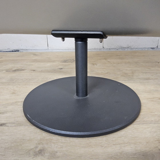 Image 1 of Modern curved metal minimalist side table with magazine rack / newspaper rack / magazine rack