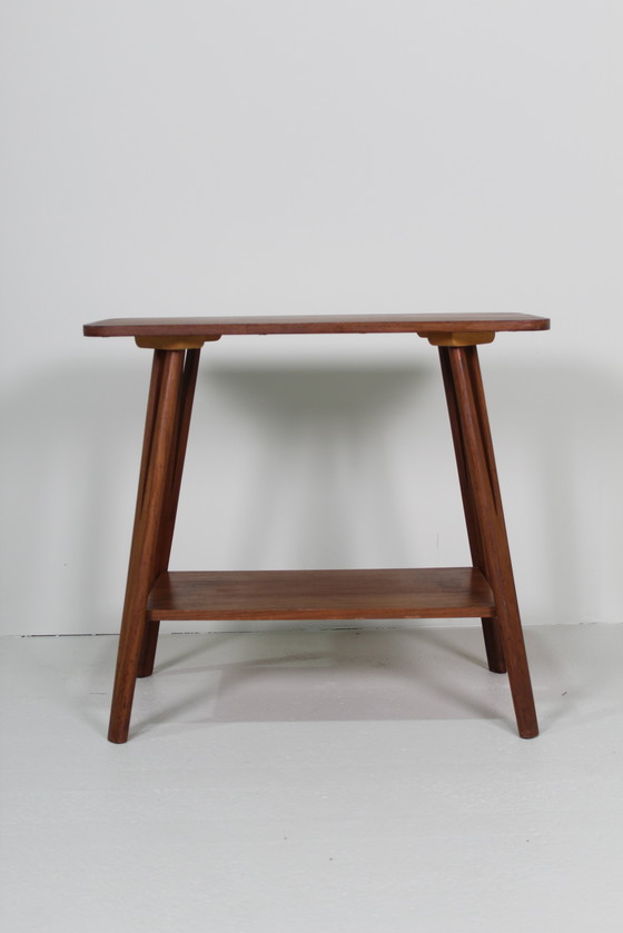 Image 1 of Vintage Side Table, Audio Table - 1960s, Teak