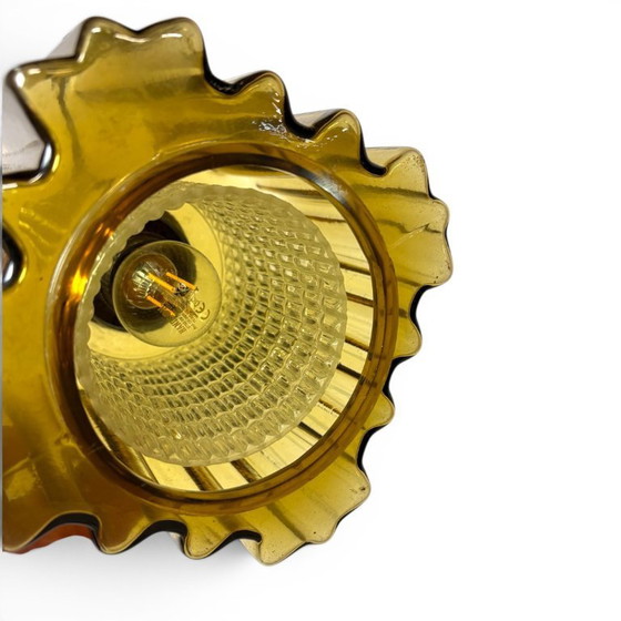 Image 1 of Vintage glass pendant lamp