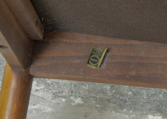 Image 1 of Fauteuil lounge scandinave en cuir marron chocolat G-Möbel, Suède, années 1960.