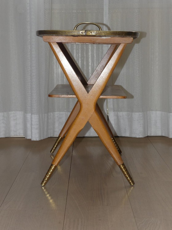 Image 1 of Beistelltisch Ilse Möbel 50er Jahre Resopalplatte UK2aeb