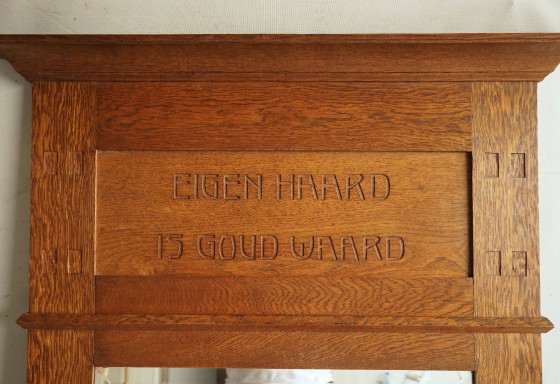 Nieuwe Kunst Arts & Crafts Wandspiegel, jaren 20 – Wood (photo 3 of 13)