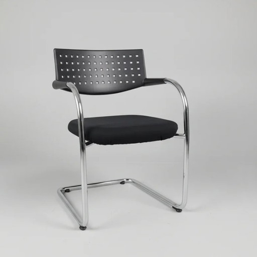 Set of 6 Vitra chairs "Vis-a-Vis" # Antonio Citterio – eetkamerstoelen, Metal, Plastic (photo 2 of 9)