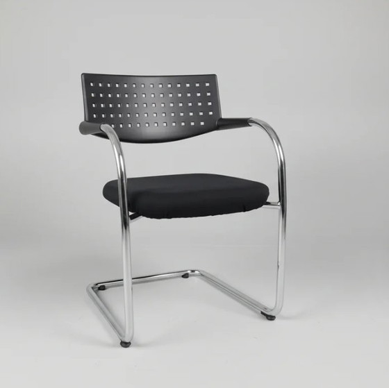 Set of 6 Vitra chairs "Vis-a-Vis" # Antonio Citterio – Dining chairs, Metal, Plastic (photo 2 of 9)