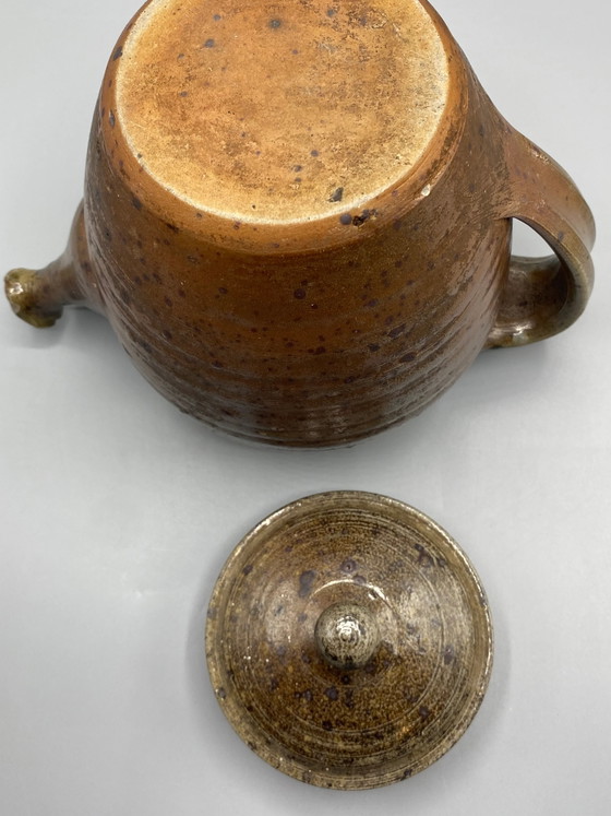 Brown Glazed Stoneware Teapot – Studio Pottery – Crockery (photo 7 of 9)