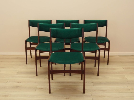 Image 1 of Set of six teak chairs, Danish design, 1970s, production: Denmark