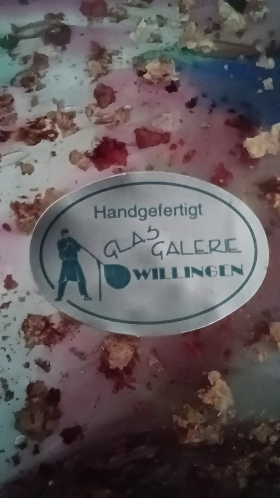 Image 1 of Coupe à fruits en verre d'art, Galerie du verre Willingen