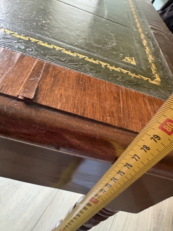Scrivania con piano intarsiato in pelle – Mobili, Leather, Wood (photo 6 of 6)